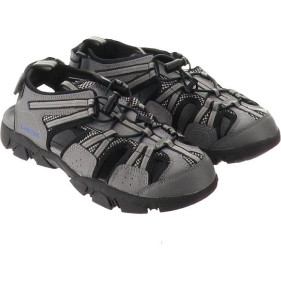 NWT LANDS\' END MEN\'S WATER SANDALS ARCTIC‎ GRAY 8D (WIDE) main image 12